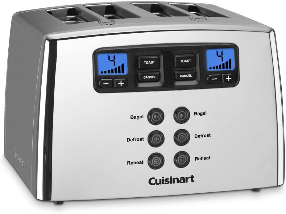 Cuisinart Touch to Toast Leverless toaster, 4-Slice, Brushed Stainless Steel - JOY2ESpree