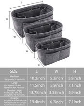 
                        
                          Cargar imagen en el visor de la galería, Felt Purse Organizer Insert Zipper Pocket with Two Removeable Bottle Holder
                        
                      