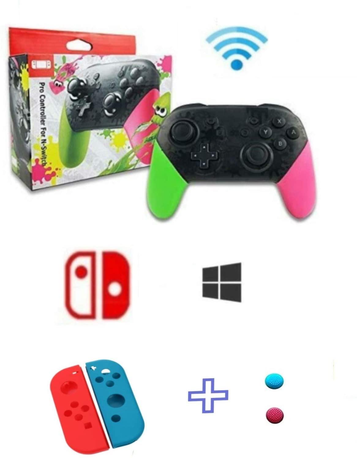 Wireless pro Game Controller for Nintendo Switch by Gamebound (Pink & Green) - JOY2ESpree
