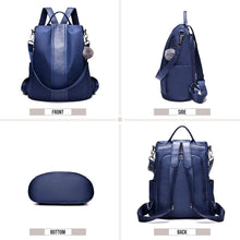 
                        
                          Load image into Gallery viewer, Women Backpack Purse Waterproof Nylon Anti-theft Rucksack Lightweight Shoulder Bag
                        
                      