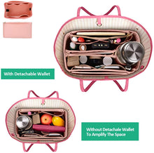 
                        
                          Load image into Gallery viewer, MA STRAP Purse Organizer with Detachable Zipper Pouch Multipurpose Felt Insert Bag Fit Speedy Neverfull Longchamp Tote
                        
                      