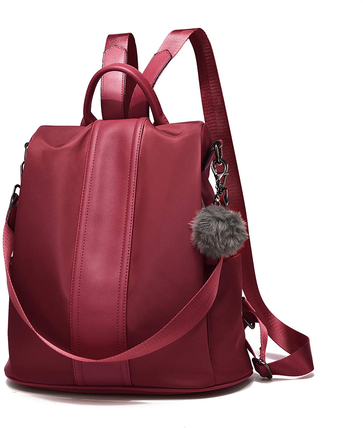 Women Backpack Purse Waterproof Nylon Anti-theft Rucksack Lightweight Shoulder Bag