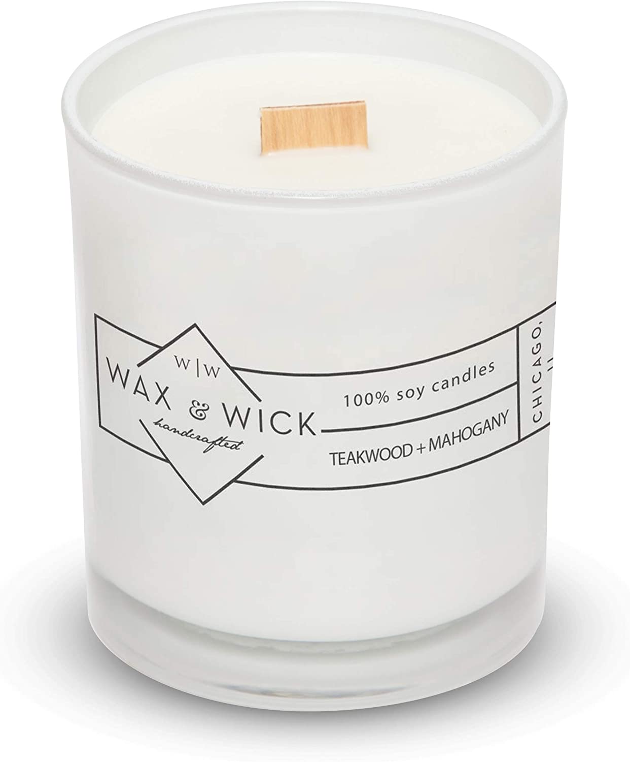 Scented Soy Candle: 100% Pure Soy Wax with Wood Double Wick