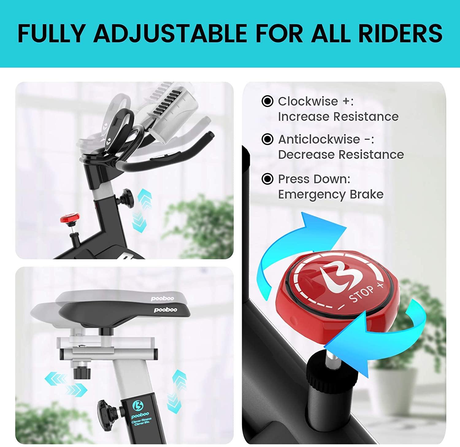 Afully Indoor Cycling Bike, Exercise Bikes Magnetic Resistance Stationary Bike - JOY2ESpree