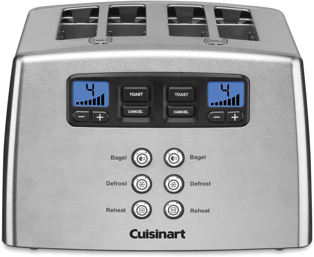 Cuisinart Touch to Toast Leverless toaster, 4-Slice, Brushed Stainless Steel - JOY2ESpree