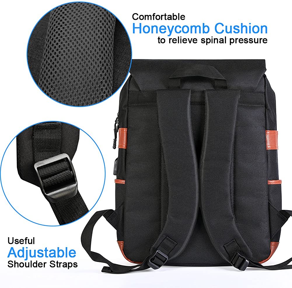 Modoker Vintage Laptop Backpack for Women Men,School College Backpack