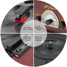 
                        
                          गैलरी व्यूवर में इमेज लोड करें, LP&amp;NO.1 Record Player, Classic Bluetooth Turntable with USB Recording - JOY2ESpree
                        
                      