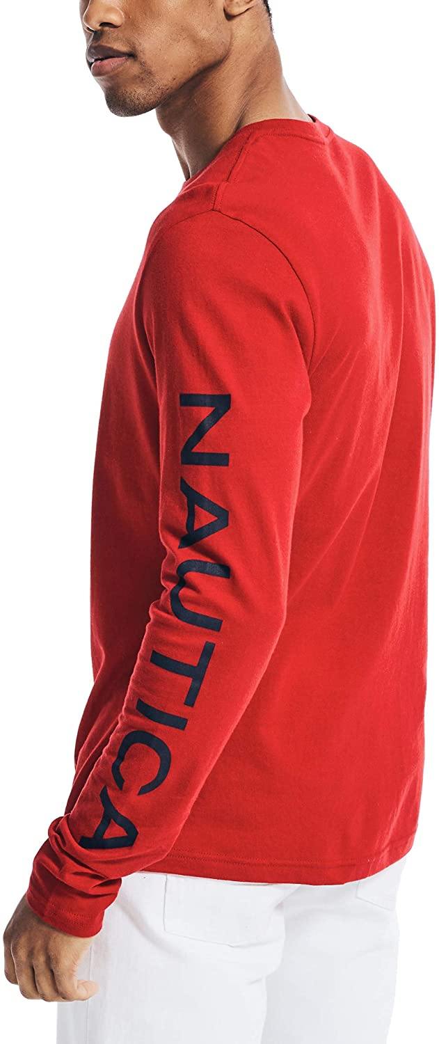 Nautica Men's Logo Graphic Long Sleeve T-Shirt - JOY2ESpree