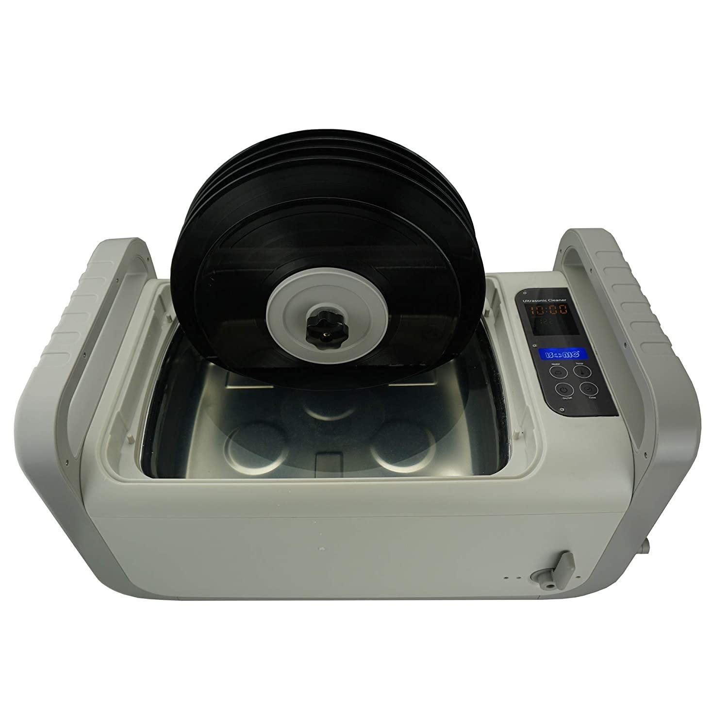 iSonic P4875II+MVR10 Motorized Ultrasonic Vinyl Record Cleaner, 110V (10-Records) - JOY2ESpree