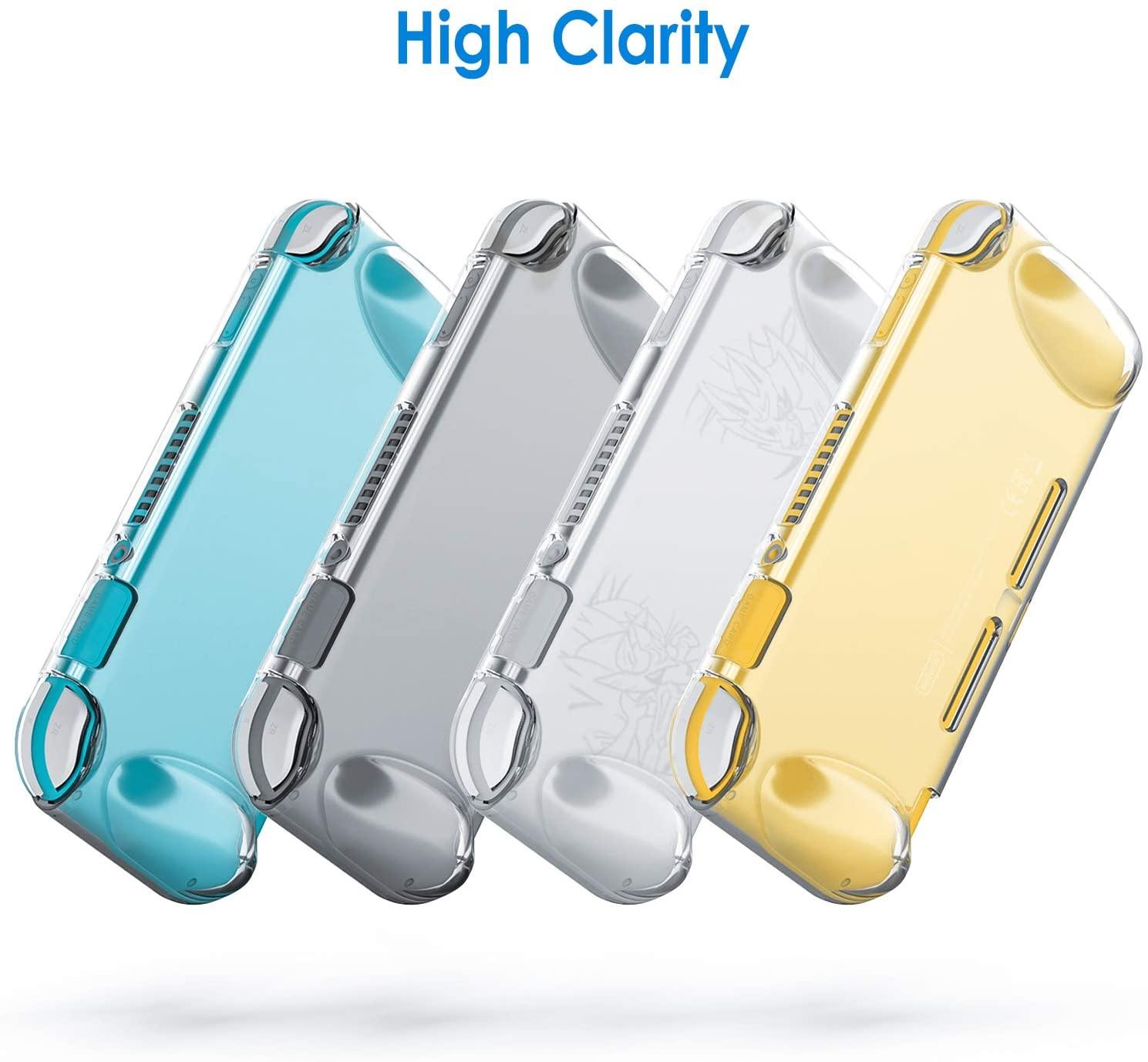 JETech Protective Case for Nintendo Switch Lite 2019, Grip Cover with Shock-Absorption and Anti-Scratch Design, HD Clear - JOY2ESpree