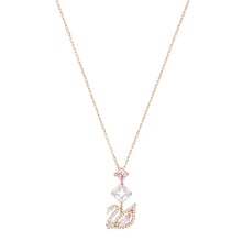 
                        
                          Load image into Gallery viewer, Swarovski Women's Dazzling Swan Necklace, Blue Crystals, Pink Crystals - JOY2ESpree
                        
                      