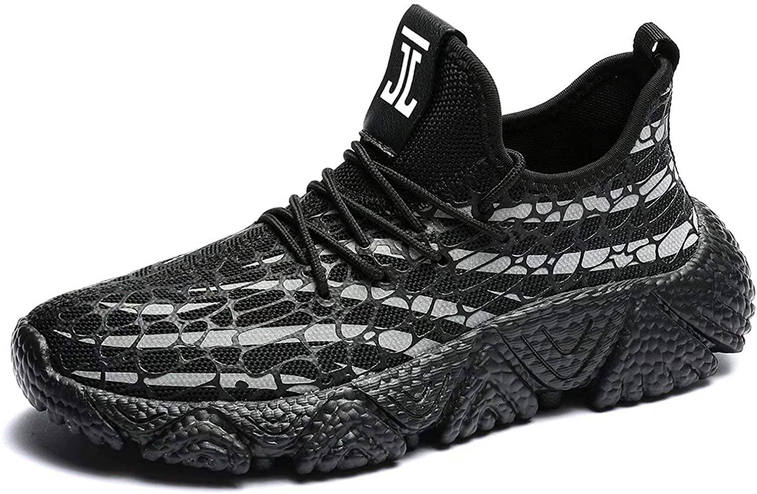 KEEZMZ Men's Running Shoes Fashion Breathable Sneakers Mesh Soft Sole Casual Athletic Lightweight