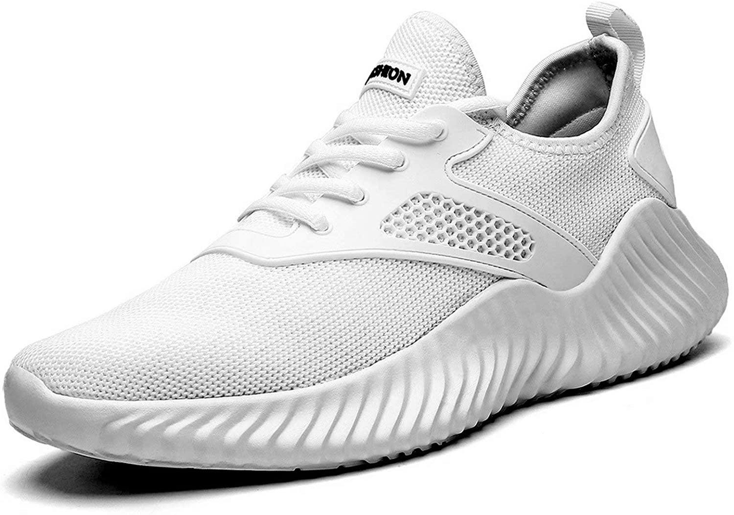KEEZMZ Men's Running Shoes Fashion Breathable Sneakers Mesh Soft Sole Casual Athletic Lightweight