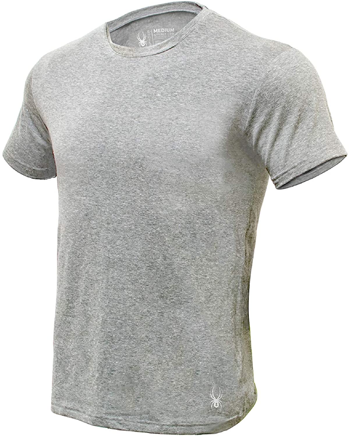 Spyder Crew Neck Mens Undershirts/Ultra Soft 95% Cotton Stretch T-Shirt