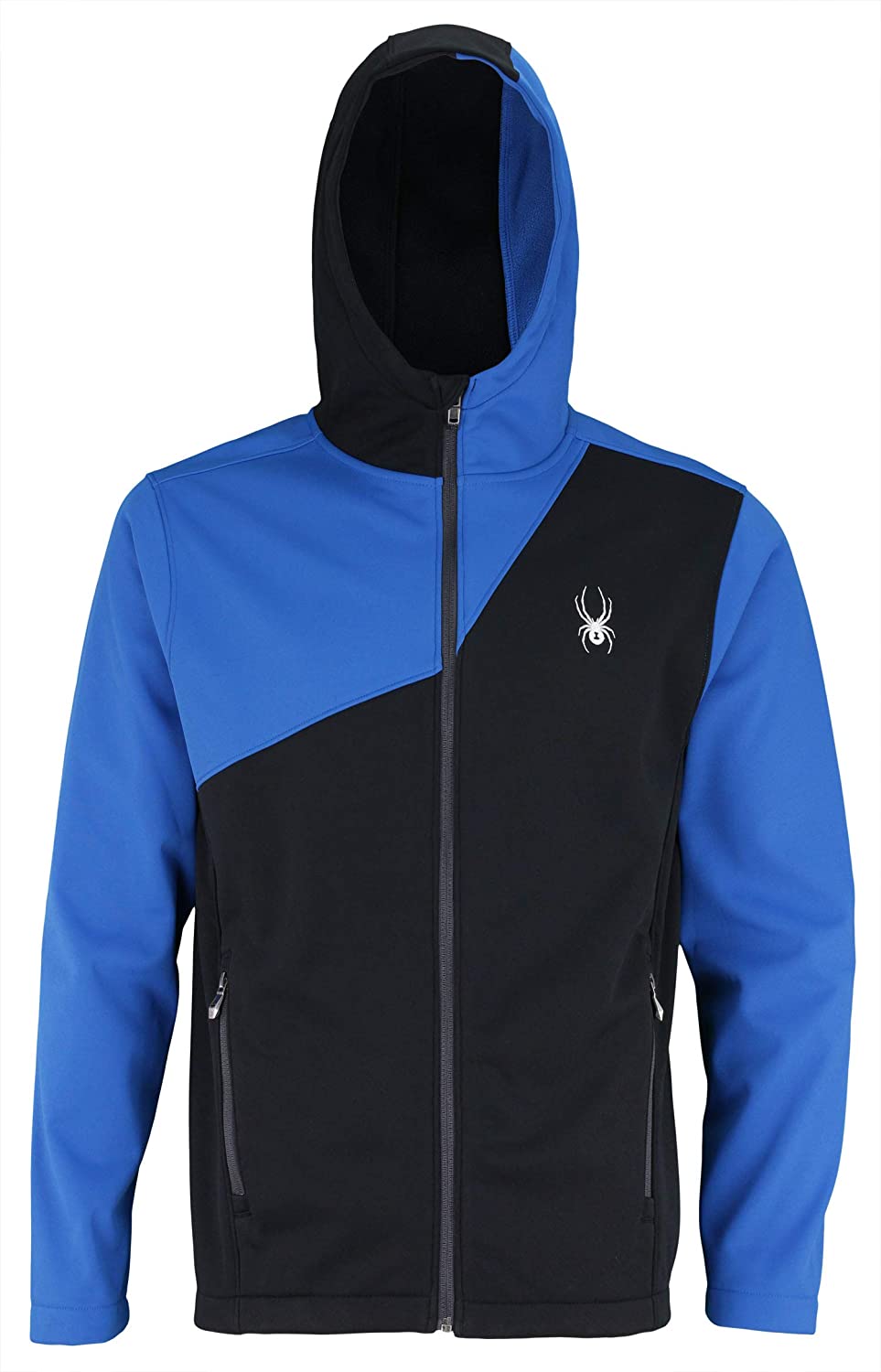 Spyder Mens Hydroweb Hooded Softshell Jacket, Color Variation