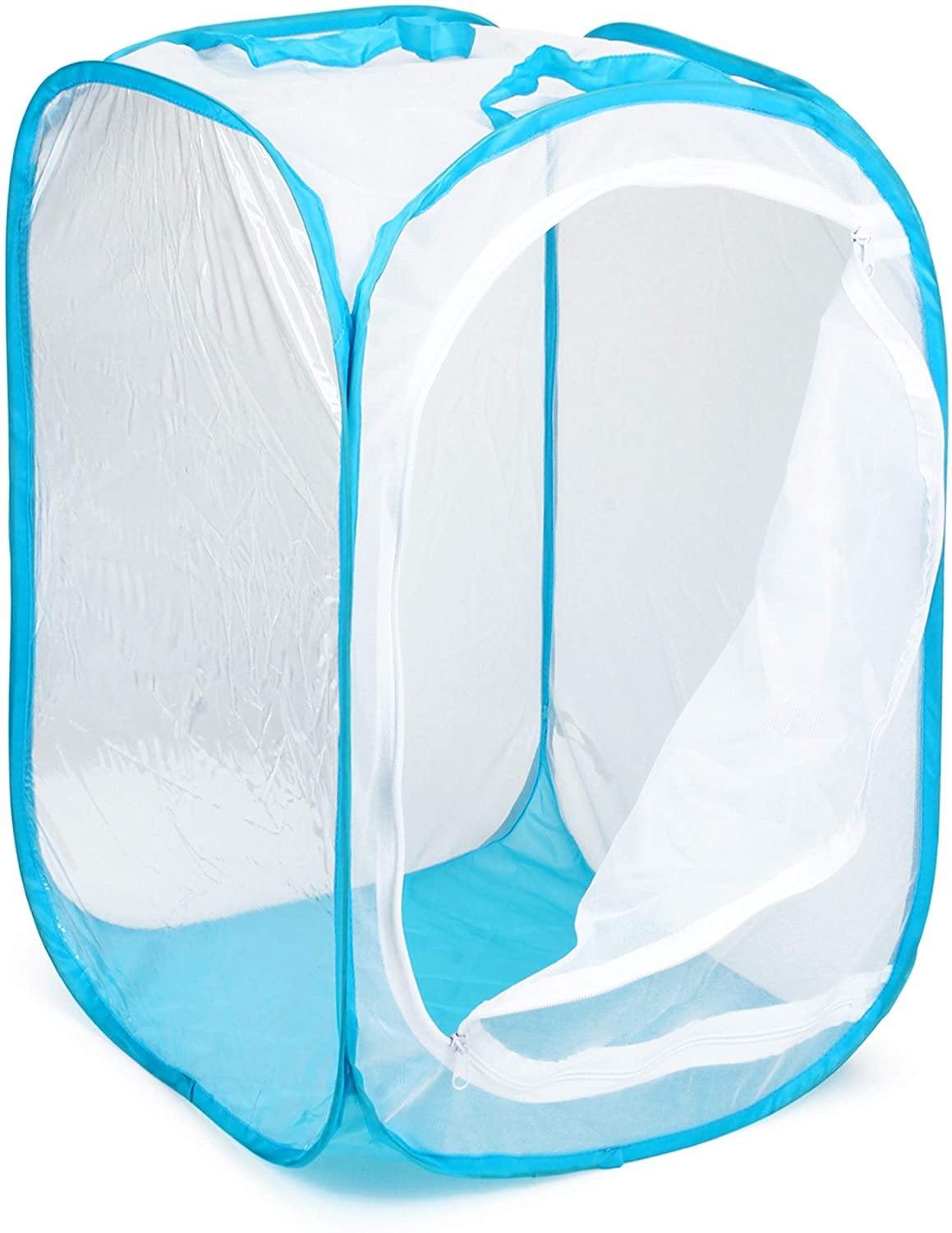 RESTCLOUD 36" Large Monarch Butterfly Habitat, Giant Collapsible Insect Mesh Cage Terrarium Pop-up 24 x 24 x 36 Inches - JOY2ESpree