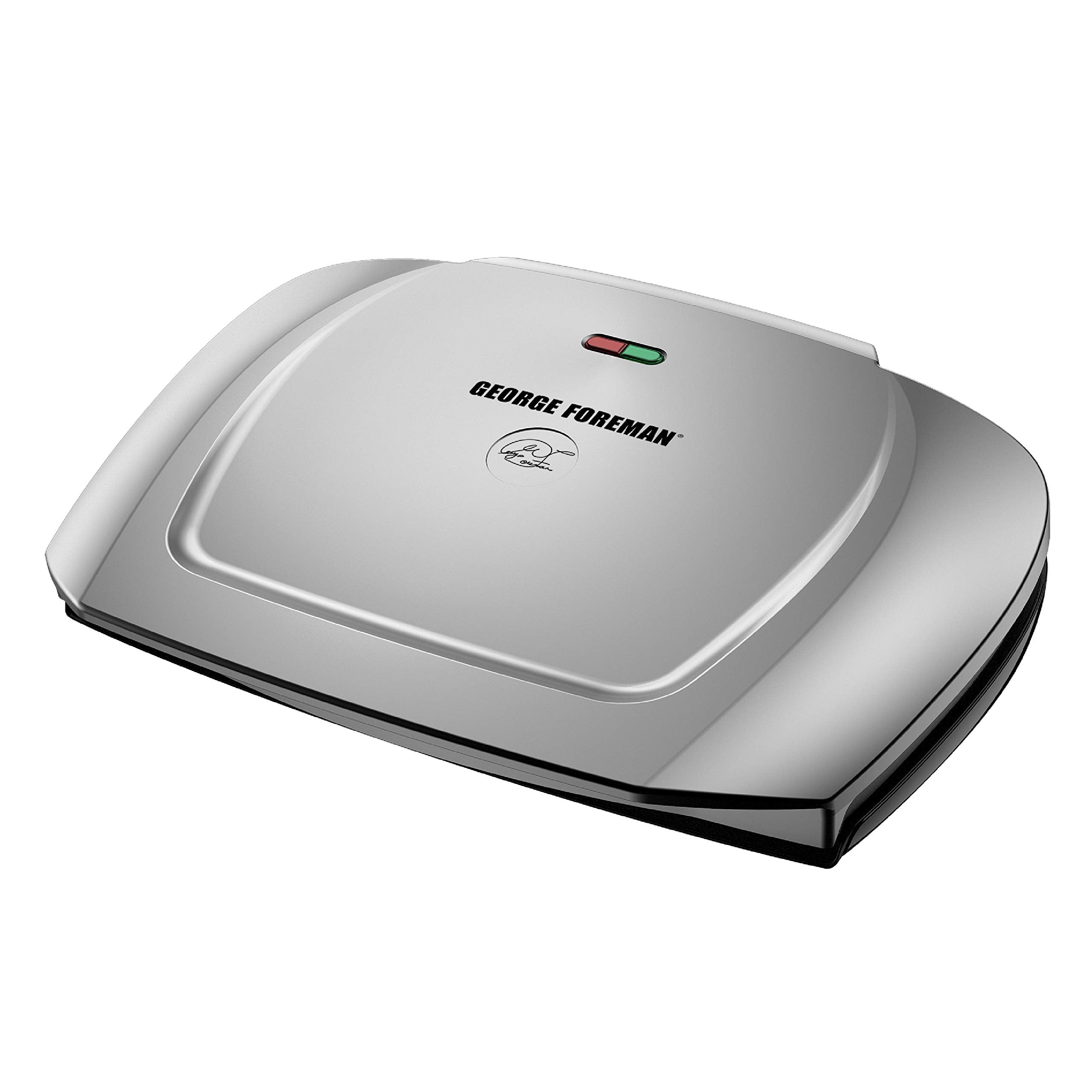 George Foreman 9-Serving Basic Plate Electric Grill and Panini Press, 144-Square-Inch, Platinum, GR2144P - JOY2ESpree