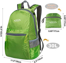 
                        
                          Load image into Gallery viewer, G4Free Ultra Lightweight Packable Backpack Travel Hiking Daypack Handy Foldable Water Resistant Camping Outdoor Backpack
                        
                      