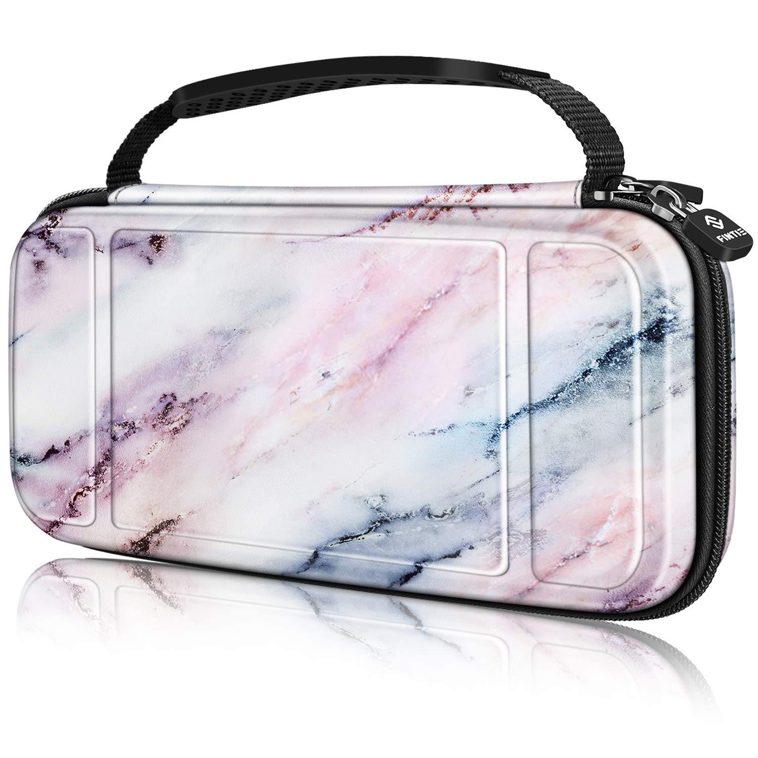 Fintie Carry Case for Nintendo Switch Lite 2019 - [Shockproof] Hard Shell Protective Cover Bag with 15 Game Card/2 Micro SD Card Slots - JOY2ESpree