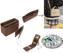 
                        
                          画像をギャラリービューアに読み込む, APSOONSELL Felt Purse Organizer Insert with Card Case, Tote Handbag Organizer Bag Insert with Zipper
                        
                      