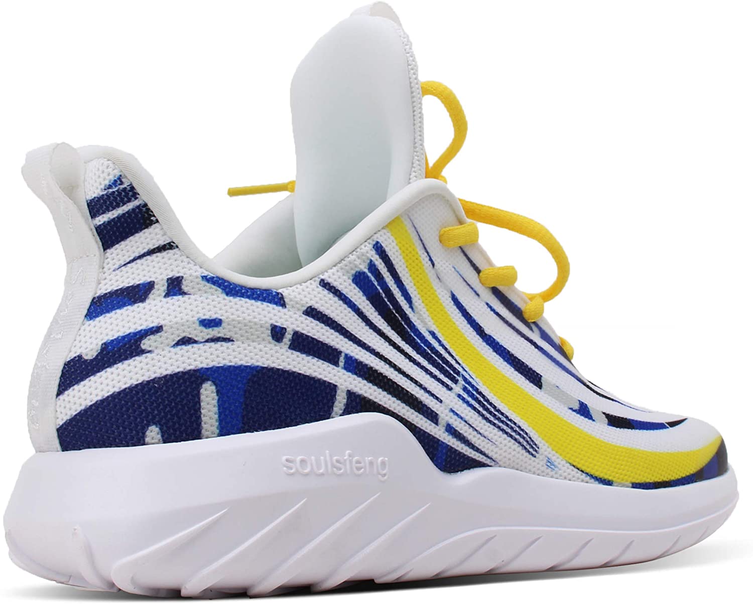 Soulsfeng Mens Running Shoes Mesh Breathable Lightweight Cushioning Training Athletic Sneakers