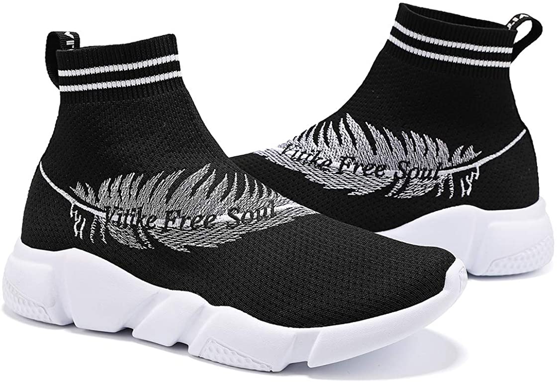 Women's Walking Shoes Running Shoes Socks Platform Fashion Mesh Sneakers Air Cushion Athletic Gym Casual Loafers Dance Hip-hop Shoes
