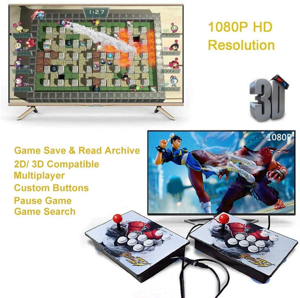 MOSTOP 3D & 2D Arcade Video Game Console 2680 Games in 1 Pandora's Box 180 3D Games 1080P HD 2 Players Arcade Machine - JOY2ESpree