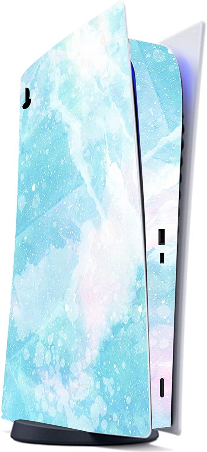PlayVital Blue Nebula Full Set Skin Decal for PS5 Console Digital Edition - JOY2ESpree