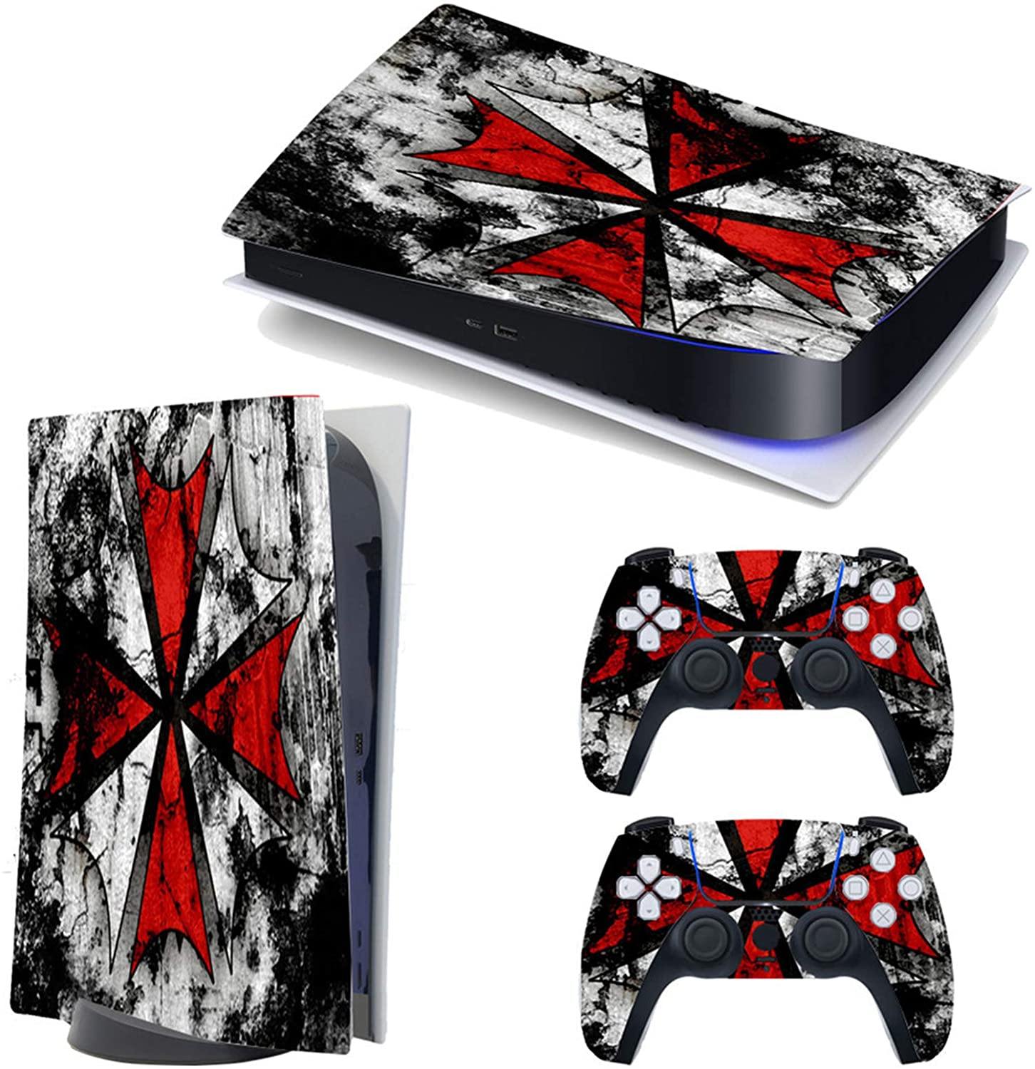 gotor Vinyl Sticker Pattern Decals Skin for PS5 Playstation 5 Console and 2 Controllers Skins (Playstation 5, Type-M) - JOY2ESpree