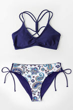 
                        
                          Load image into Gallery viewer, CUPSHE Women's Back Braided Straps Reversible Bottom Strappy Lace Up Bikini Sets
                        
                      