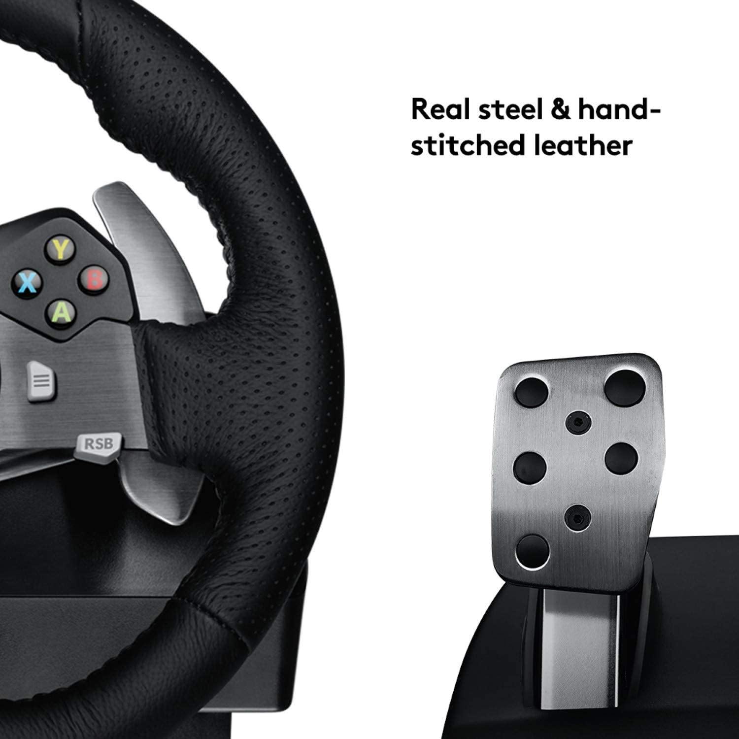 Logitech Dual-Motor Feedback Driving Force G29 Gaming Racing Wheel with Responsive Pedals for PlayStation 5, PlayStation 4 and PlayStation 3 - Black - JOY2ESpree