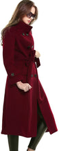 
                        
                          Load image into Gallery viewer, Escalier Women's Wool Trench Coat Winter Double-Breasted Jacket with Belts
                        
                      