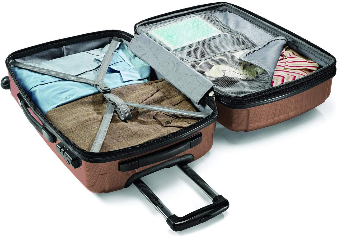 Samsonite Winfield 2 Hardside Expandable Luggage with Spinner Wheels, Charcoal, Checked-Large 28-Inch