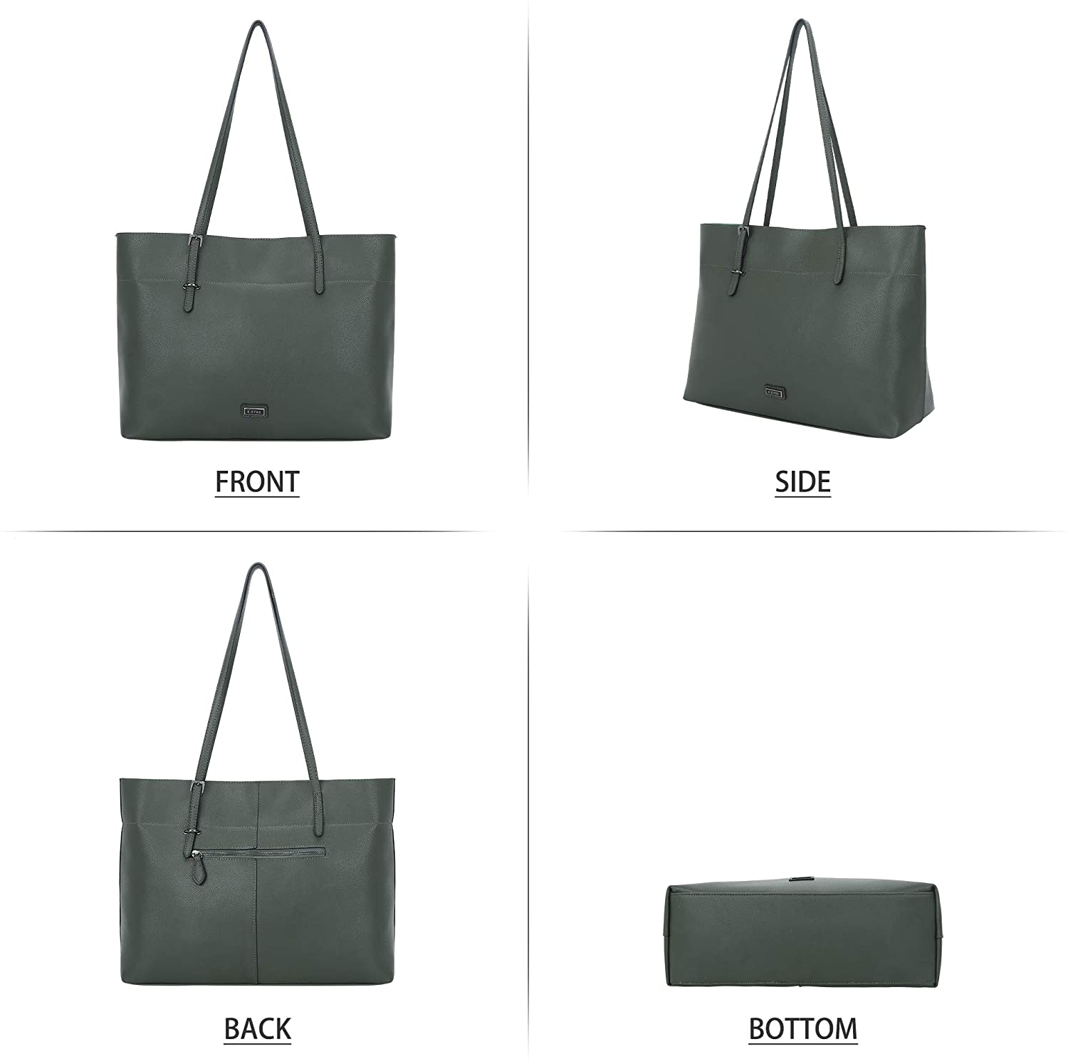 K.EYRE Women's Soft Faux Leather Tote Bag Purse Handbags Wallet Tote Shoulder Bag Purse Large Capacity