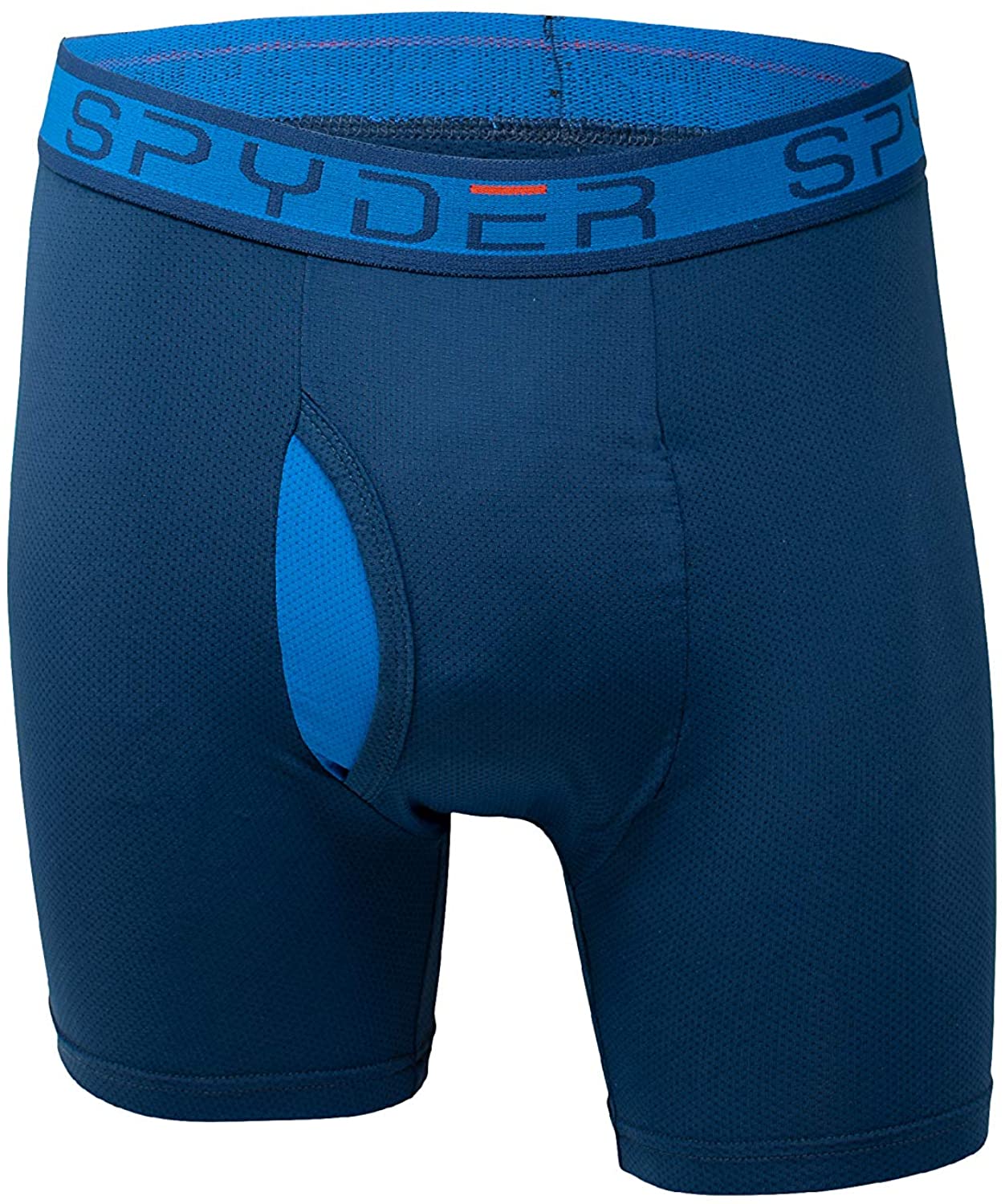 Spyder Performance Mesh Mens Boxer Briefs Sports Underwear 3 Pack W/Fly Front