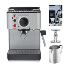 
                        
                          Cargar imagen en el visor de la galería, Cuisinart EM-100 Espresso Maker with Stainless Steel Frothing Pitcher, Handheld Tamper, and Descaling Powder Bundle (4 Items) - JOY2ESpree
                        
                      