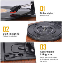 
                        
                          將圖片載入圖庫檢視器 Vinyl Record Player with Speakers Wireless Turntables - JOY2ESpree
                        
                      