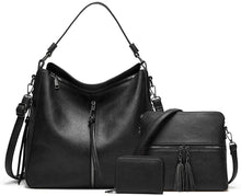 
                        
                          Load image into Gallery viewer, Women Fashion Handbags Wallet Tote Bag Shoulder Bag Top Handle Satchel Purse Set 4pcs
                        
                      