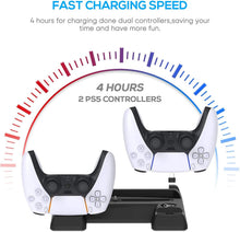 
                        
                          Load image into Gallery viewer, Vertical Stand with Cooling Fan for PS5 Console and Playstation 5 Digital Edition - JOY2ESpree
                        
                      