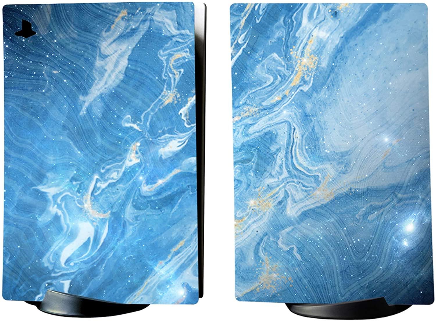 PlayVital Blue Nebula Full Set Skin Decal for PS5 Console Digital Edition - JOY2ESpree