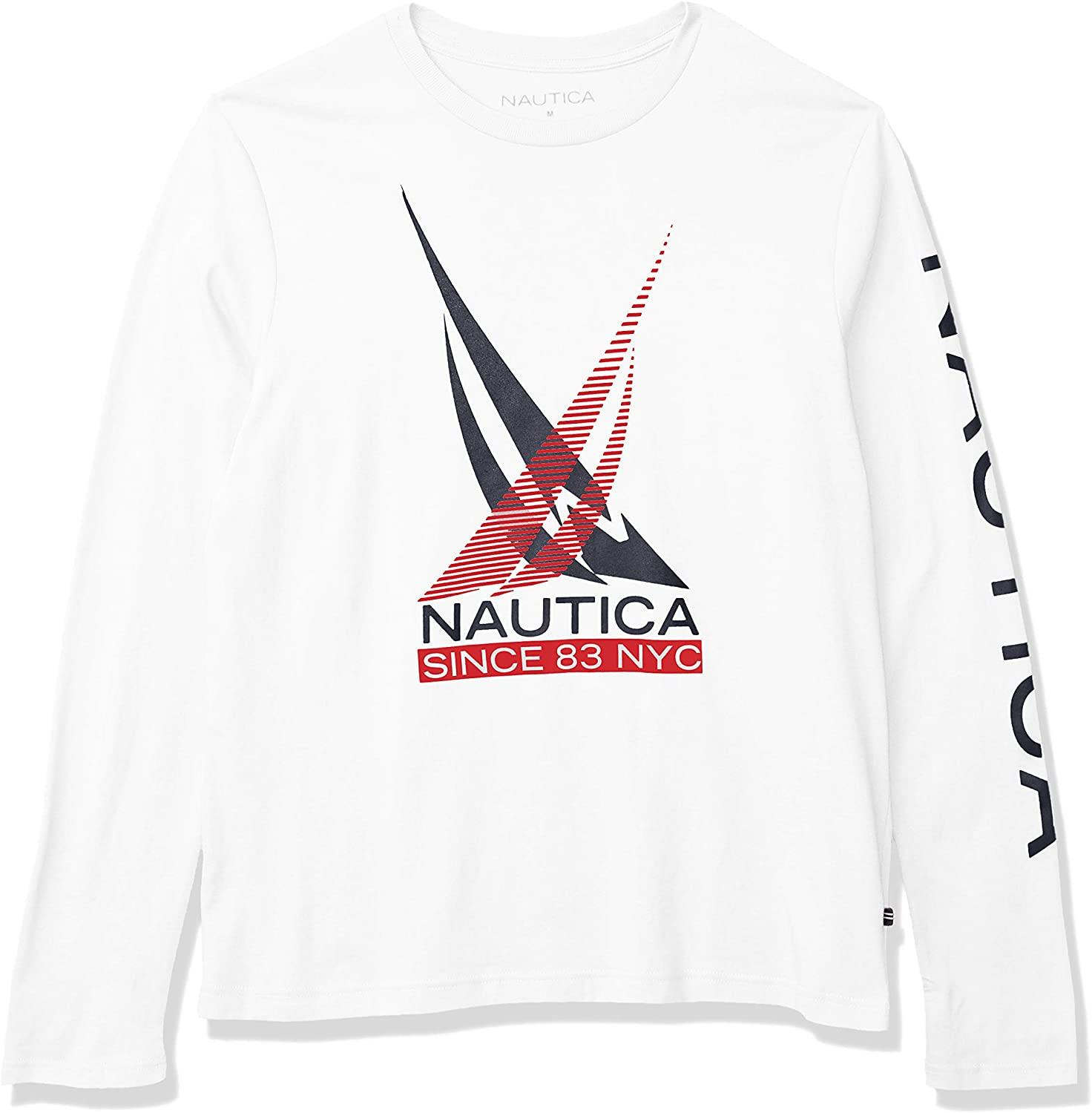 Nautica Men's Logo Graphic Long Sleeve T-Shirt - JOY2ESpree