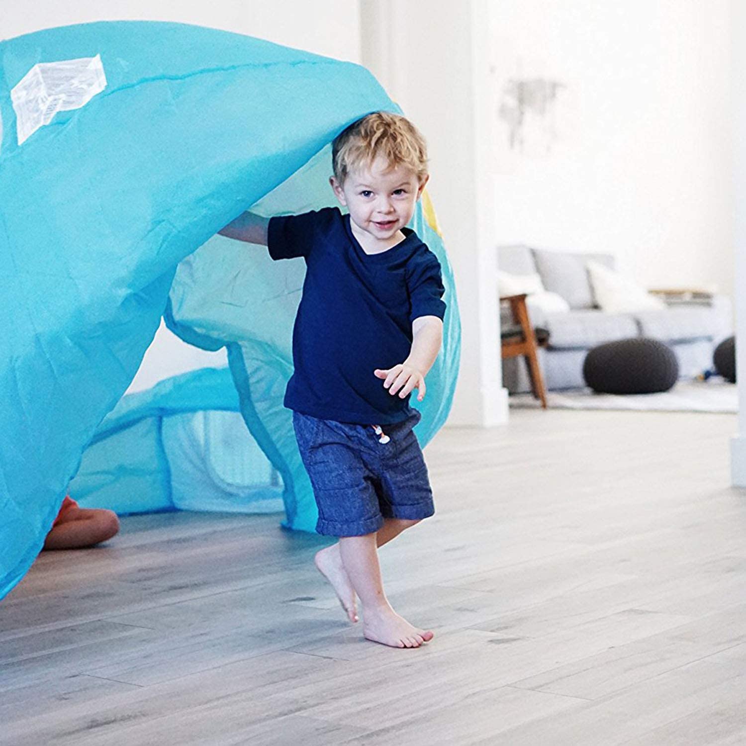 The Original AirFort Build A Fort in 30 Seconds, Inflatable Fort for Kids (Ocean Camo)