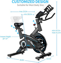 
                        
                          गैलरी व्यूवर में इमेज लोड करें, pooboo Exercise Bike, Indoor Cycling Bike Stationary Belt Drive - JOY2ESpree
                        
                      