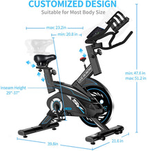
                        
                          將圖片載入圖庫檢視器 pooboo Exercise Bike, Heavy Duty Indoor Cycling Bike Stationary Belt Drive - JOY2ESpree
                        
                      