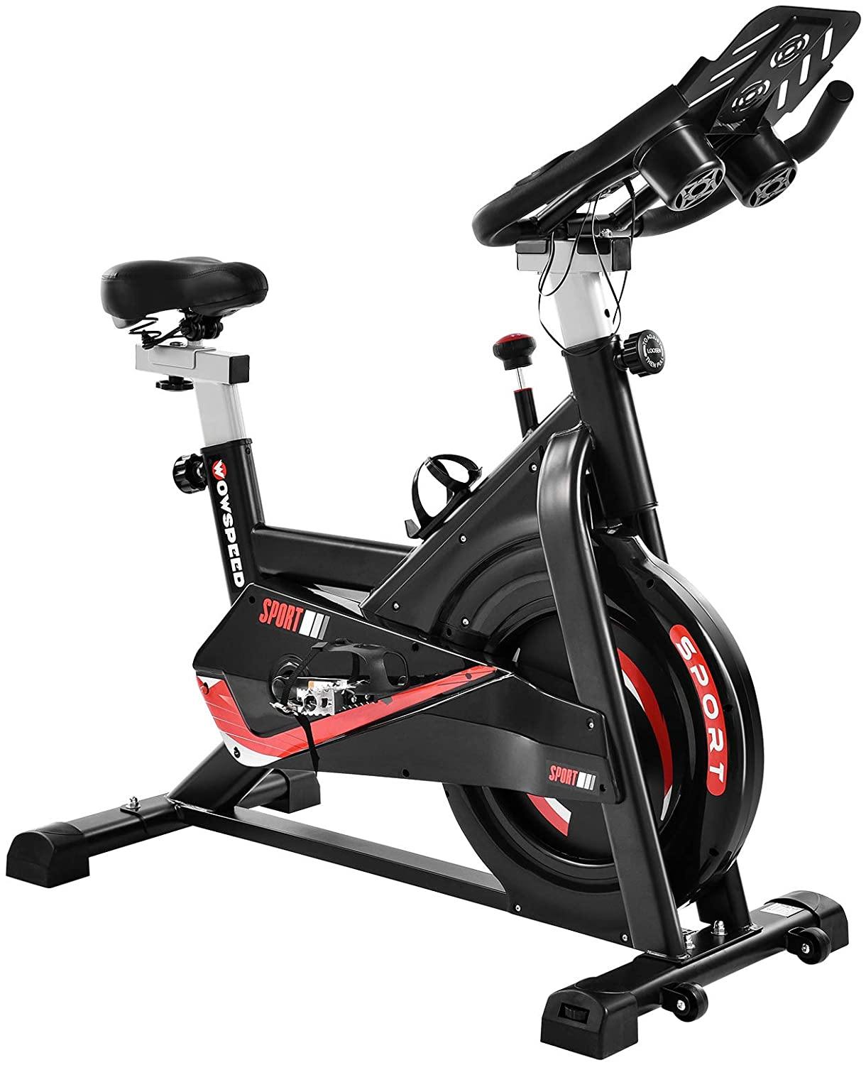 Houssem Indoor Cycling Bike, Stationary Exercise Bike for Home Gym, Workout Flywheel Bicycles, Belt Drive, Resistance Adjustment - JOY2ESpree
