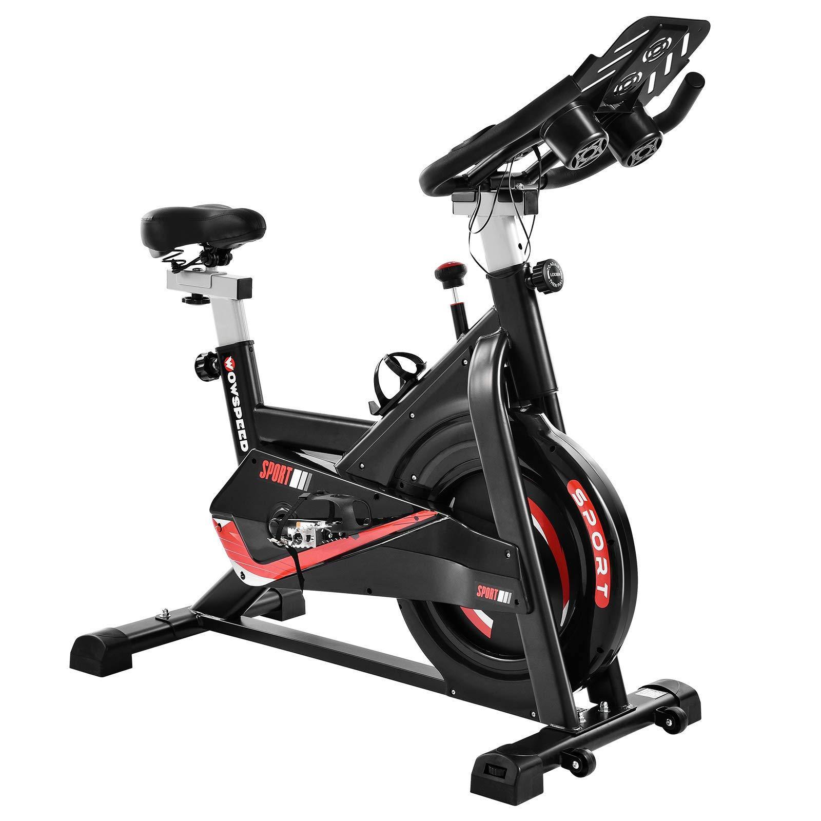 Houssem Indoor Cycling Bike, Stationary Exercise Bike for Home Gym, Workout Flywheel Bicycles, Belt Drive, Resistance Adjustment - JOY2ESpree