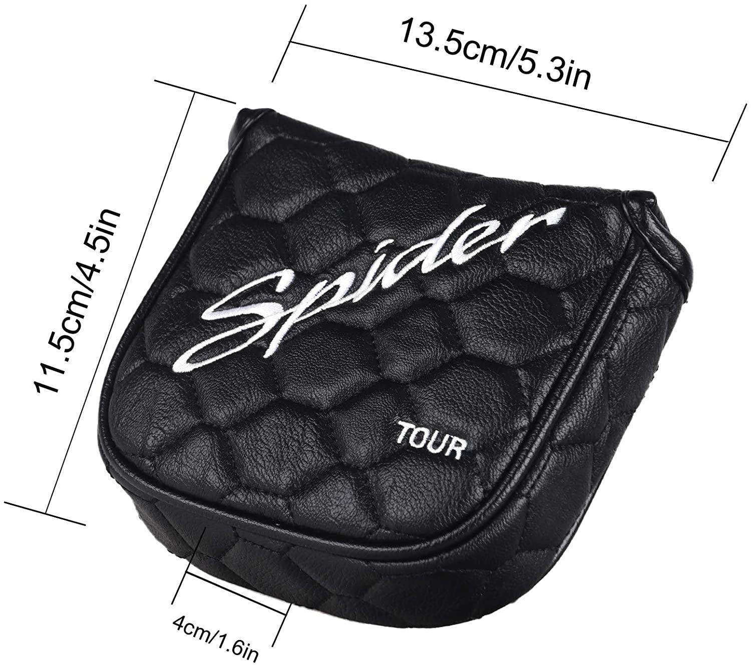 mytag Golf Heel Shafted Mallet Putter Headcover Strong Magnetic Closure for Taylormade Spider Tour - JOY2ESpree