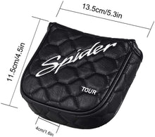 
                        
                          Load image into Gallery viewer, mytag Golf Heel Shafted Mallet Putter Headcover Strong Magnetic Closure for Taylormade Spider Tour - JOY2ESpree
                        
                      