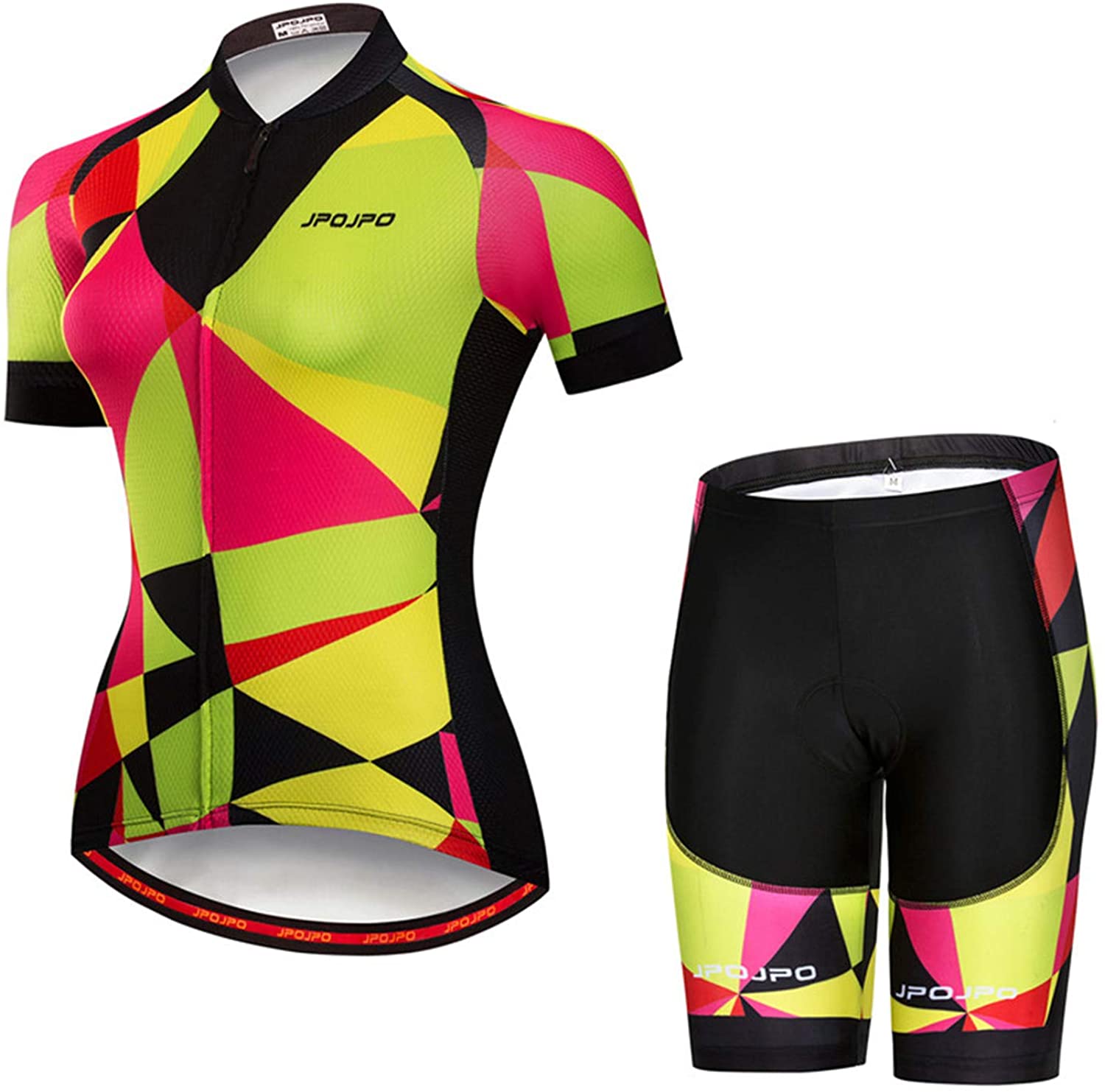 Women's Cycling Clothing Short Sleeve Bike Jersey Sets Bib Shorts Summer Cycling Sets Reflective