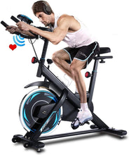 
                        
                          Cargar imagen en el visor de la galería, ANCHEER Indoor Exercise Bike, Fitness Stationary Indoor Cycling Bike Belt Drive with LCD Monitor for Home Cardio Workout Bike Training - JOY2ESpree
                        
                      